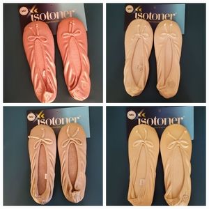 4 pair of Isotoner Slippers